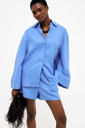 Blue Shorts med løbegang