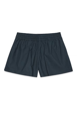 Navy Baumwollshorts mit elastischem Bund