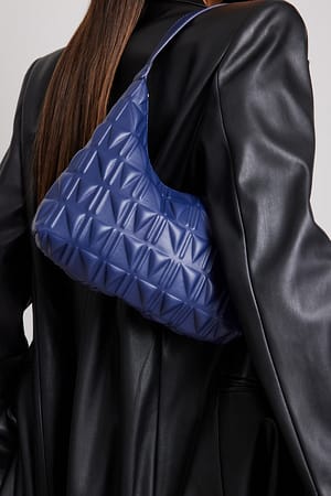 Purple Baguette-Tasche mit Prägung
