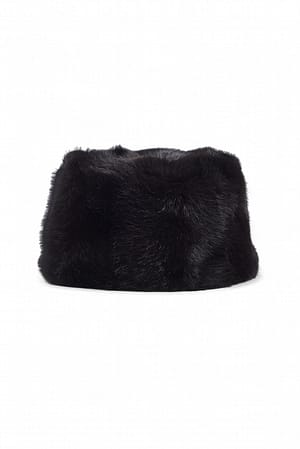 Brown Hatt med fuskepels