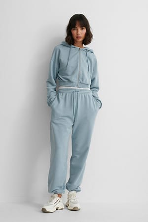 Dusty Blue Organische Jogginghose