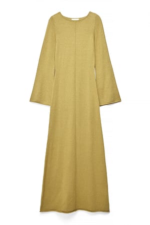 Light Green Fine Knitted Maxi Dress