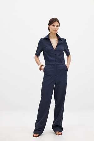 Navy Combinaison ajustée