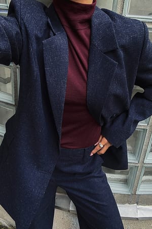 Blue Getailleerde blazer