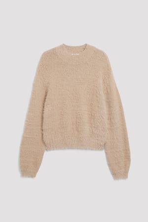 Pull en tricot flou