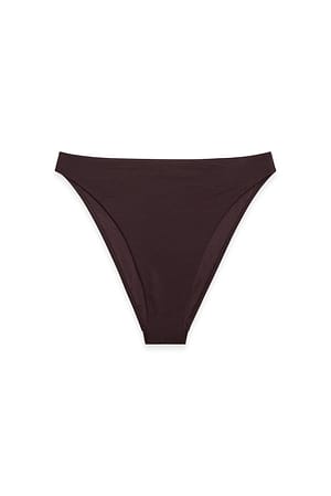 Dark Brown High Waist Bikini Panty