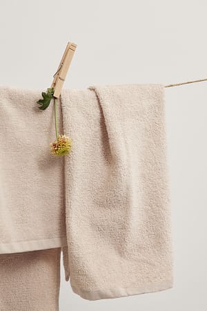 Beige Pack de 2 toallas para invitados
