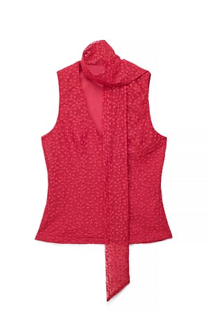 Red Halterneck Top