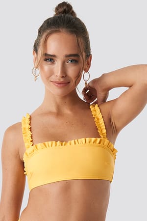 Gathered Bikini Top