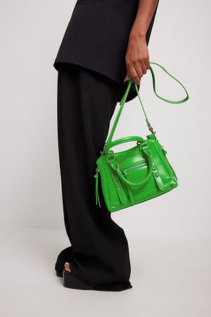 Lime Minitasche mit Metalldetails