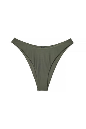 Dark Green High Cut Bikini Panty