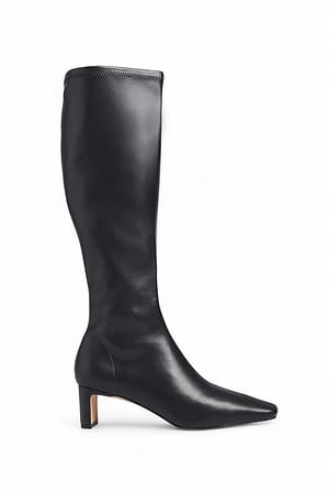 Black Laarzen met hoge schacht
