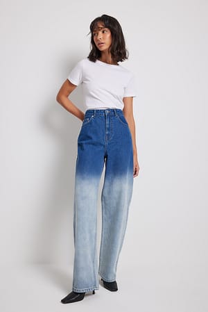 Faded Denim High Waist Denim