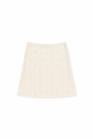 Offwhite Miniskørt