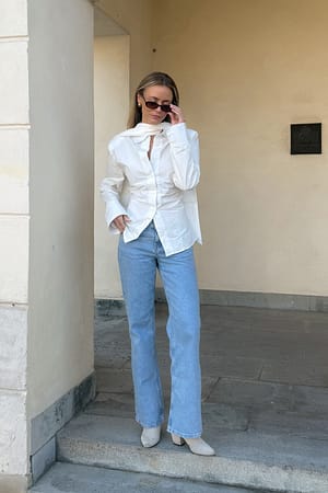 Light Blue Lane Low Waist Jeans
