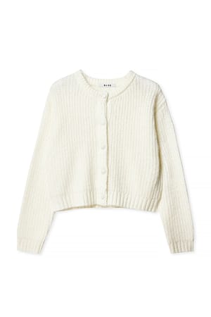 Offwhite Strickweste