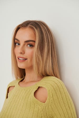 Olive Green Strickpullover