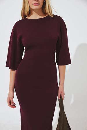 Plum Robe mi-longue en maille