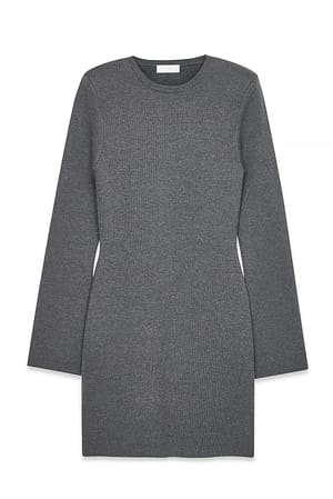 Grey Strick-Minikleid mit gepolsterten Schultern