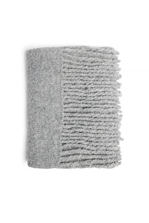 Grey Écharpe tricotée
