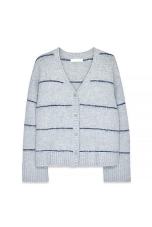 Stripe Knitted Stripe Cardigan