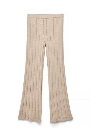 Beige Knitted Trousers