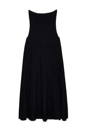 Black Strikket maxitubekjole