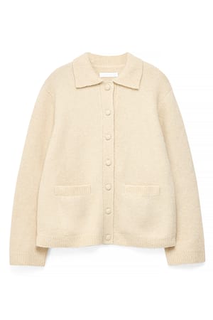 Cream Strickjacke aus Wollmischung