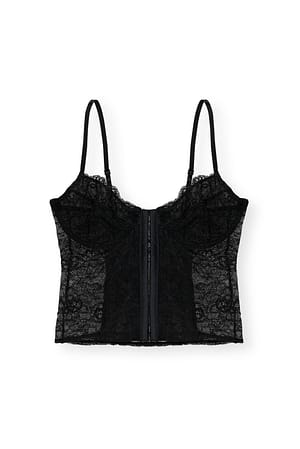 Black Lace Cup Corset