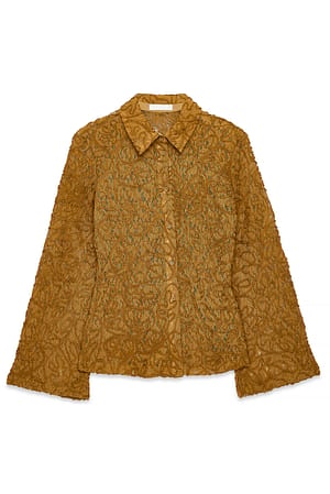 Brown Lace Shirt