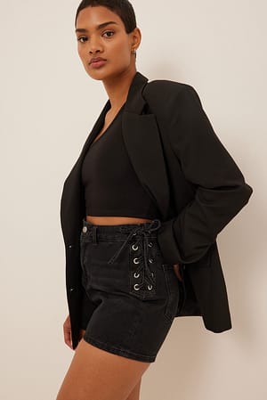Black Denimshorts