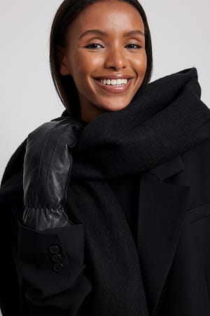 Black Læderhandsker