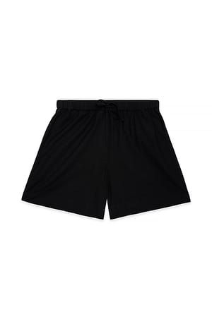 Black Lange shorts med mellemhøj talje