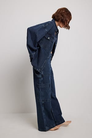 Dark Blue Lose Cargojeans