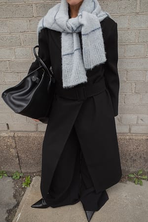 Black Belted Coat