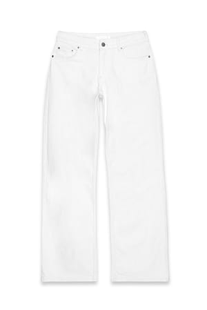 White Jeans med låg midja