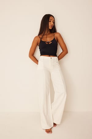 Offwhite Low Waist Straight Denim