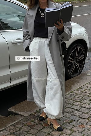 White Pantalon à poches