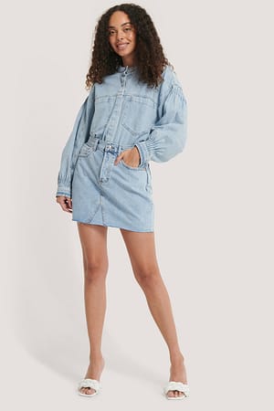 Light Denim Monica Skirt