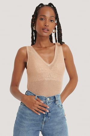 Beige Topp