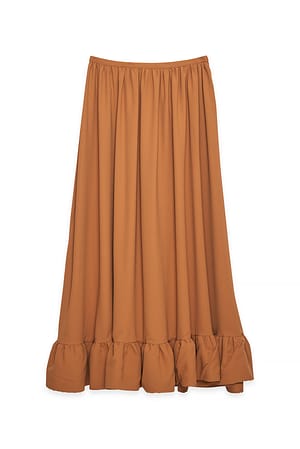 Brown Maxi Skirt