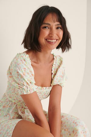 Peach Flower Smockjurk