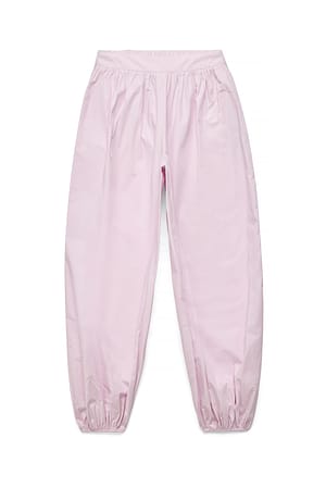 Pink Mid Waist Balloon Pants