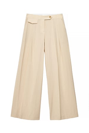 Vanilla Low Waist Wide Leg Pants