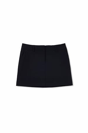 Black Miniskørt med bæltesløjfedetalje