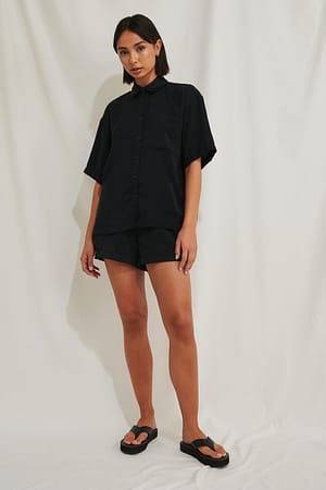 Short met trekkoorddetail