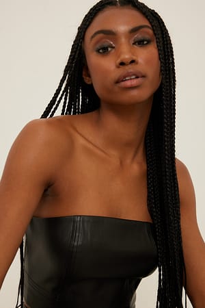 Black Kort PU-top