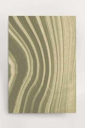 Green Póster Vibrant Lines