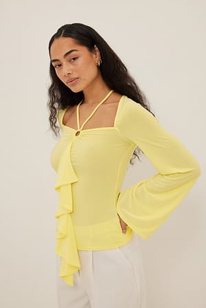 Lime Halterneck-topp