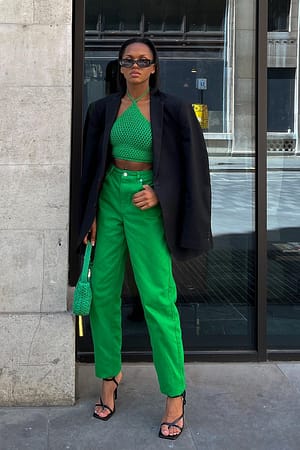 Green Baggy Jeans